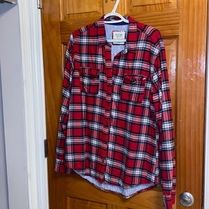 NWOT Abercrombie & Fitch Plaid Flannel Shirt